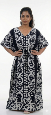 Pure Cotton Kaftan Nighty -Full Length