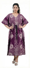 Pure Cotton  Kaftan Nighty - Ankle Length